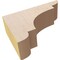 Ekena Millwork 2"W x 6"D x 4"H Classic New Brighton Rough Cedar Woodgrain TimberThane Corbel, Primed Tan CORUR02X06X04NEBRCPR - alternate 3